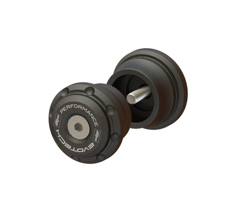 Lenkerendgewicht (schwarz) (Version ohne Lenkerendspiegel) Evotech kompatibel mit Triumph Street Triple 765 R 2023 - 2024
