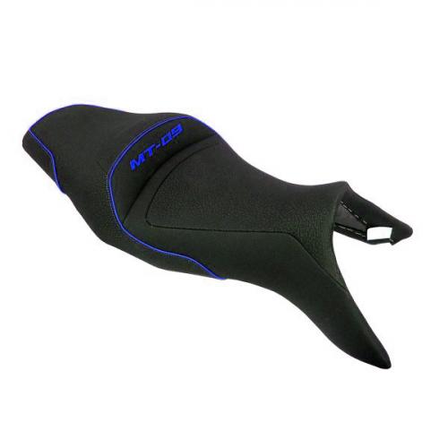 Motorcycle seat Bagster black blue border compatible with Yamaha MT 092017-2020