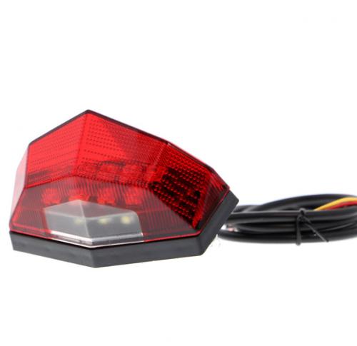 Luce posteriore combinata / luce targa (rossa) Evotech per Combination Rear Light Number Plate Light (Red) Universel